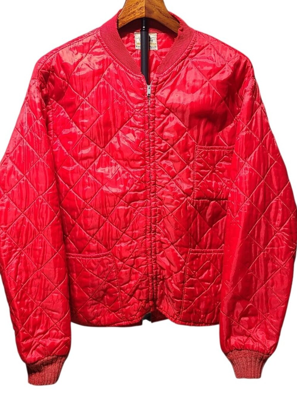 Black Sheep | Buddy Schoellkopf Red Quilted Hunting Jacket | Size L | 1960s Vtg